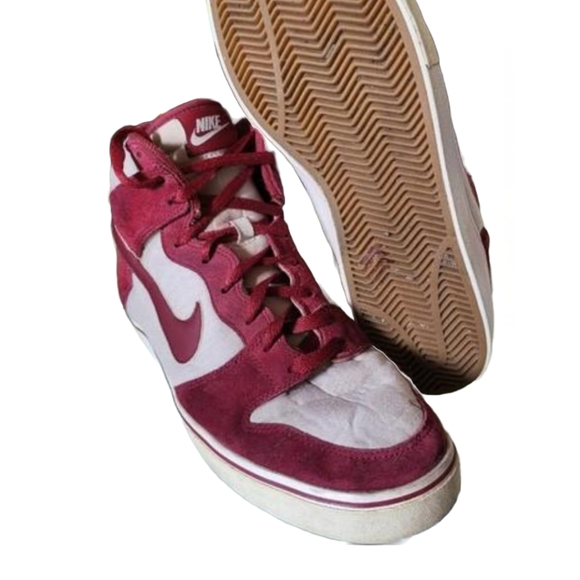 2011 Nike Dunk High LR Team Red/Platinum sz 12 - Picture 1 of 3